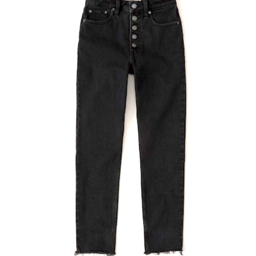•Abercrombie & Fitch• High Rise Skinny Jeans (Black)